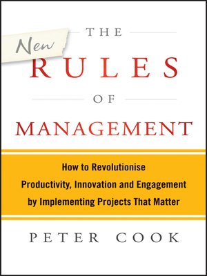 cover image of The New Rules of Management